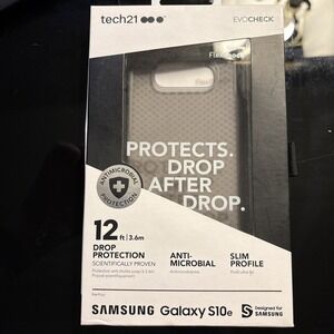 Tech21 Case for Samsung Galaxy S10+ Evo Check - Smokey/Black